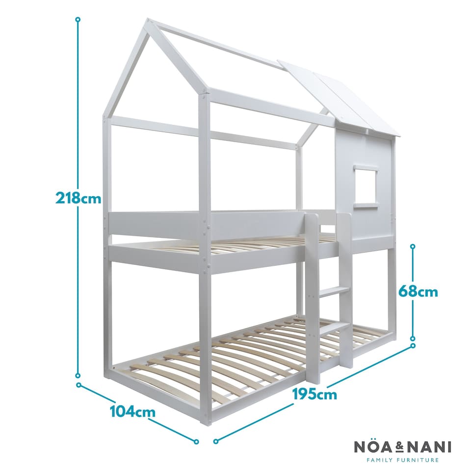 image 1 of Luka Treehouse Midsleeper Bed in White