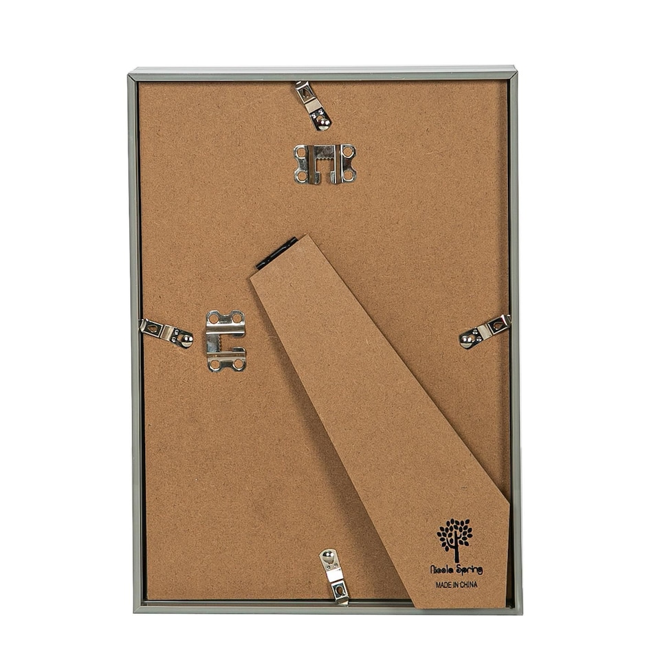 image 1 of Nicola Spring A4 (8 x 12") Deep Photo Frames - Grey - 3D Deep Box Picture Frame Portrait Display Case (31 x 22cm) - Set of 2