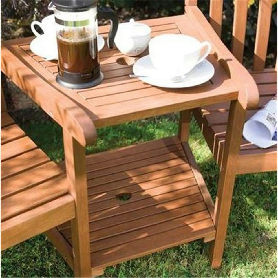 image 1 of 2 Seater Deluxe Hampton Hardwood Companion Garden Seat (6ft x 2ft)