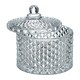 image 3 of Interiors by Premier Diamond Storage Jar For Bathroom Shelf,  Patterned Cotton Bud Storage Jar, Bathroom Cotton Swab Container