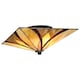 image 3 of Asheville 2 Light Ceiling Flush Lamp Bronze, Tiffany Glass, E27