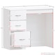 image 3 of Vida Designs Riano 3 Drawer Dressing Table Vanity Makeup Desk, White