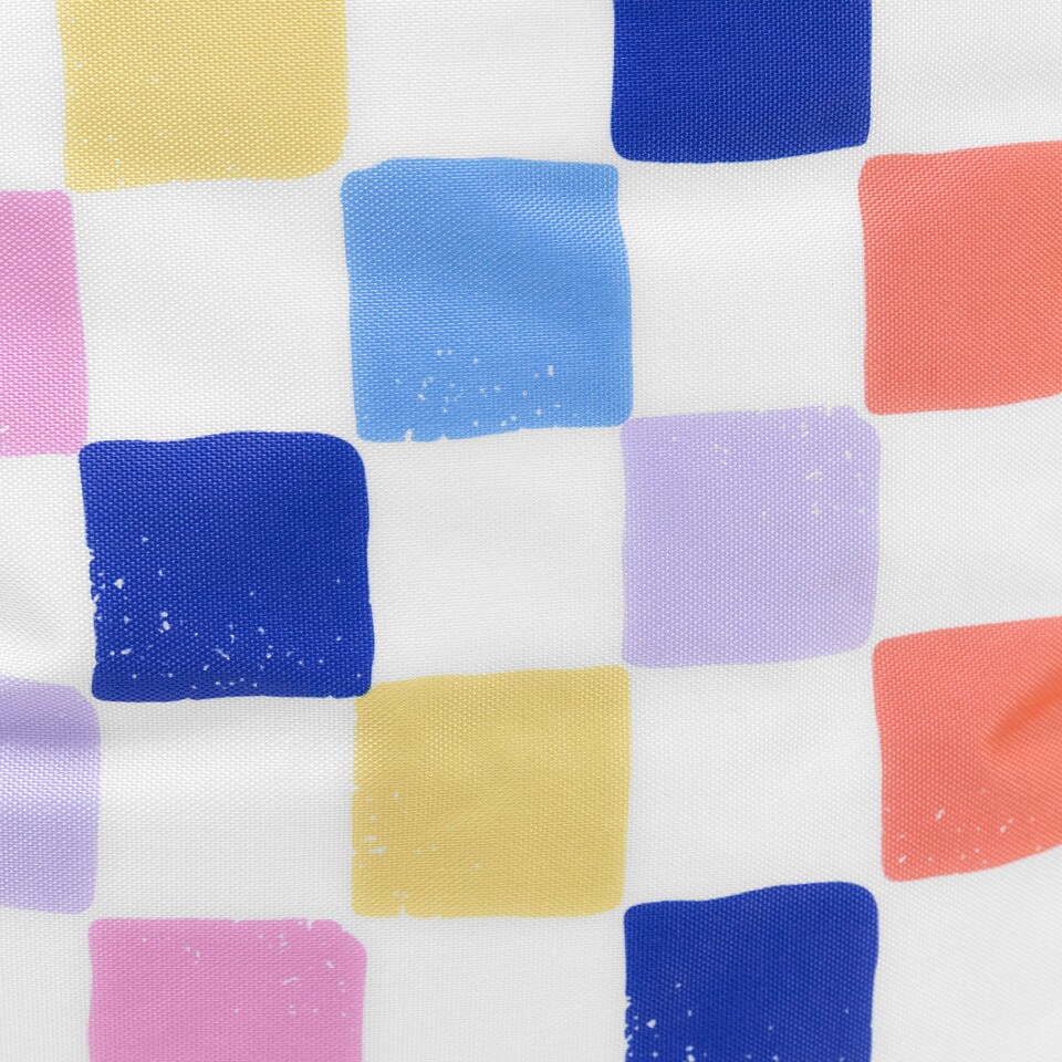 image 1 of icon Kids Giant Floor Cushion Checkfetti Print Multi Coloured