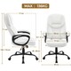 image 3 of Yaheetech Faux Leather Executive Office Chair with Ergonomic High Back | White
