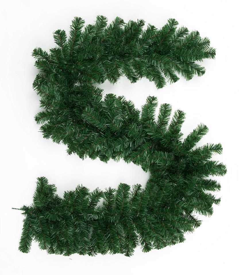 image 1 of Green Christmas Garland Alaskan Pine for Fireplaces Home Wall Door Stair Artificial Xmas Tree Garden Yard Decorations 2m/200cm