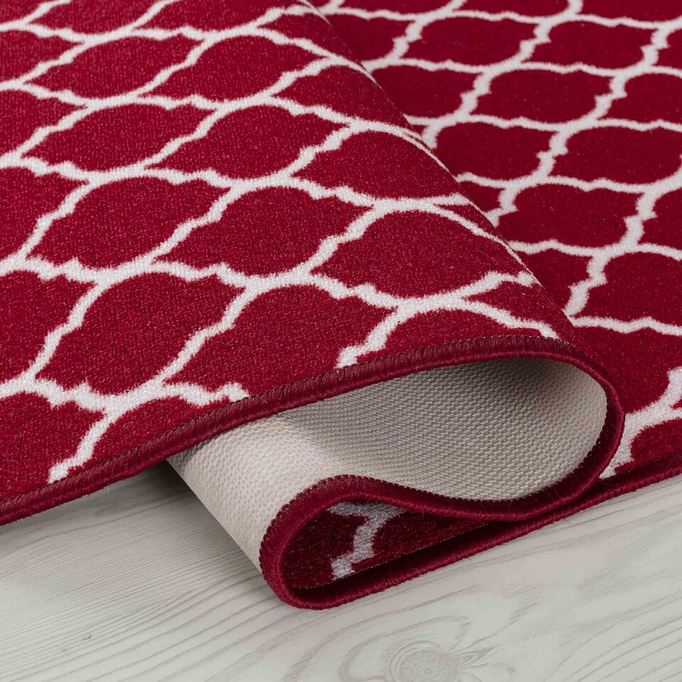 image 1 of Machine Washable Trellis Design Anti Slip Doormats - Runners