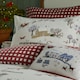 image 2 of furn. Cotswolds Christmas Printed Reversible Double Duvet Set Cream | Double