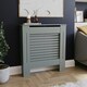 image 1 of Vida Designs Milton Radiator Cover Painted MDF Slatted Cabinet, Grey, 78cm