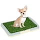 image 1 of PawHut Dog Toilet Indoor w/ Artificial Grass, Grid Panel, Tray, 46.5 x 34cm