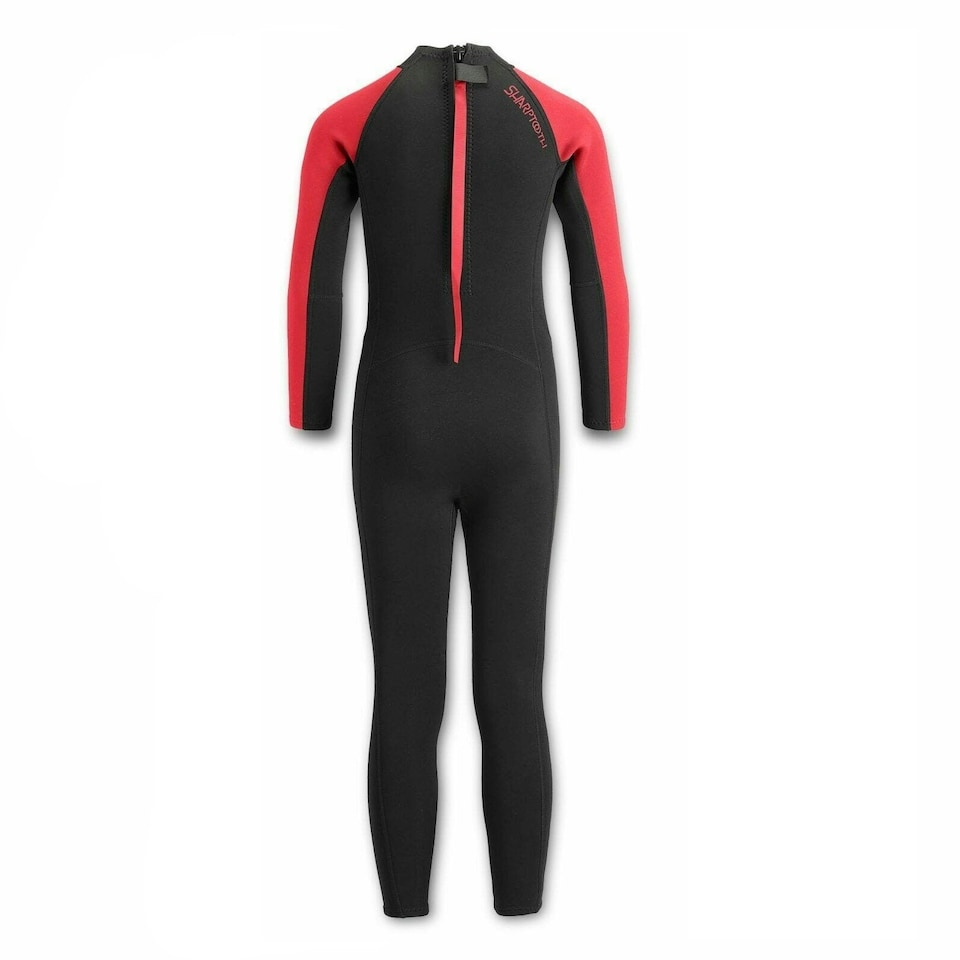 image 1 of Urban Beach Childrens/Kids Sharptooth Long-Sleeved Wetsuit - Black/Red - 11-12 Years
