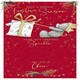 image 1 of Bear Pulling Big Present Open Christmas Card