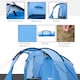 image 3 of Outsunny 3 Man 2 Room Tent Camping Tent With Living Area Air Vents Blue