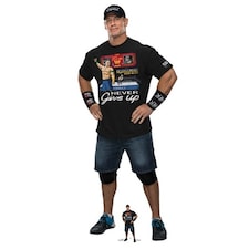 John Cena Black Outfit WWE Lifesize Cardboard Cutout 186cm