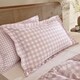 image 3 of Yard Barton Gingham Check Duvet Cover Set | Pink | Blush | Single | 1