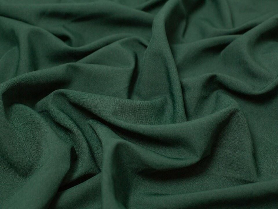 Minerva Core Range Green Polyester Suiting Fabric for Dressmaking, 145cm / 57" Wide - per metre