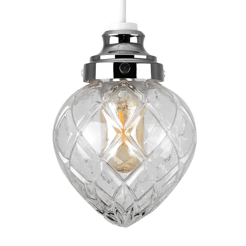 ValueLights Aphrodite Silver Ceiling Pendant Shade