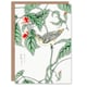 image 1 of Numata Kashu Art Card Tree Creeper and Pea Japanese