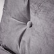 image 6 of Single Sofa Bed Folding Chair Velvet Wooden Legs One Pillow | Grey | One Size