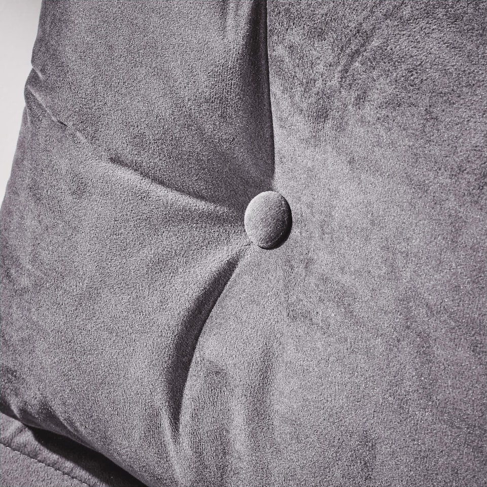 image 1 of Single Sofa Bed Folding Chair Velvet Wooden Legs One Pillow | Grey | One Size