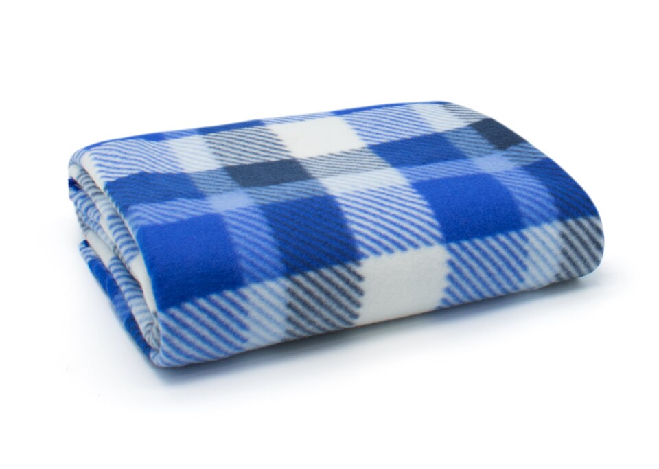 image 1 of Velosso Checkered Polar Fleece Blanket