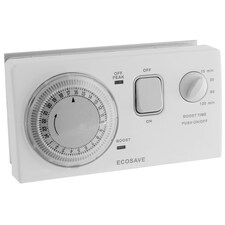 SPARES2GO Universal Economy 7 Timer Water Immersion Storage Heater Time Switch Boost