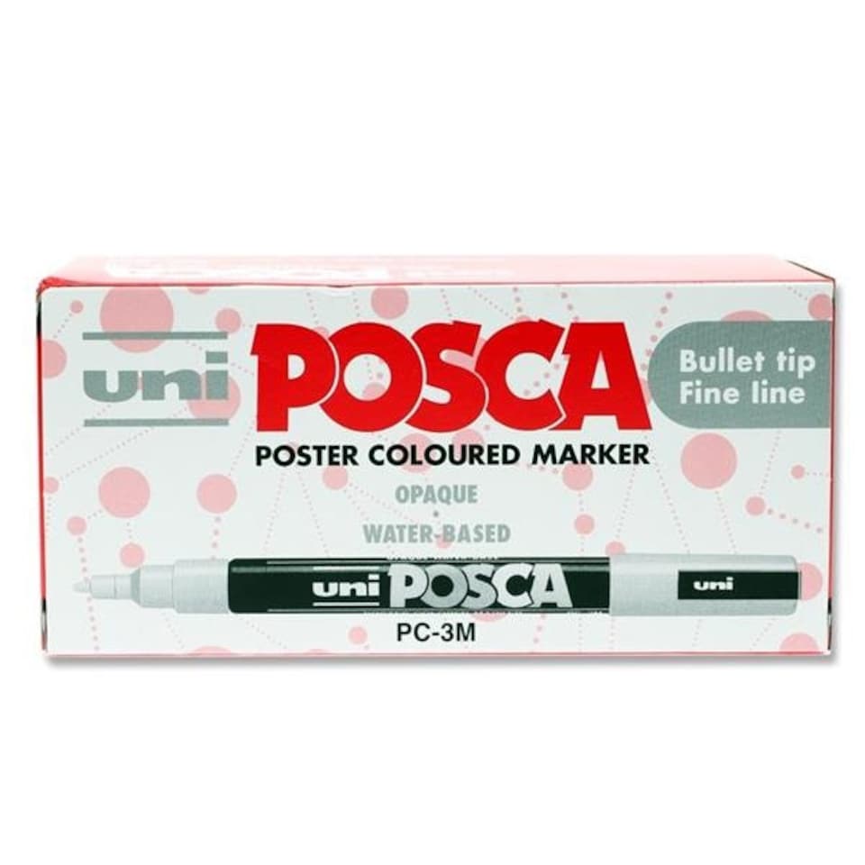 image 1 of Black Uni Posca Pc-3M Fine Bullet Tip Permanent Marker Pen