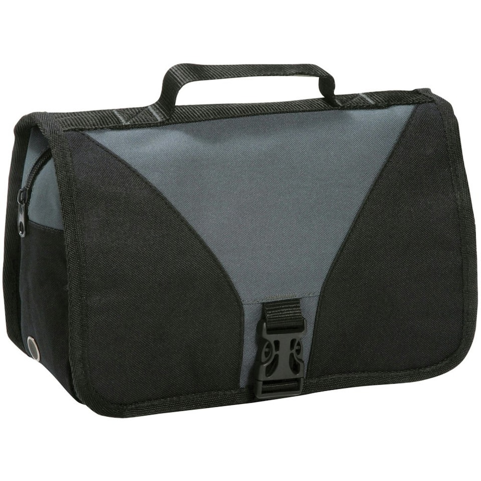 image 1 of Shugon Bristol Folding Travel Toiletry Bag - 4 Litres - Dark Grey/Black - One Size