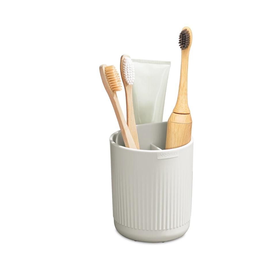 image 1 of Reborn Caddy Bathroom Toothbrush Holder - Stone