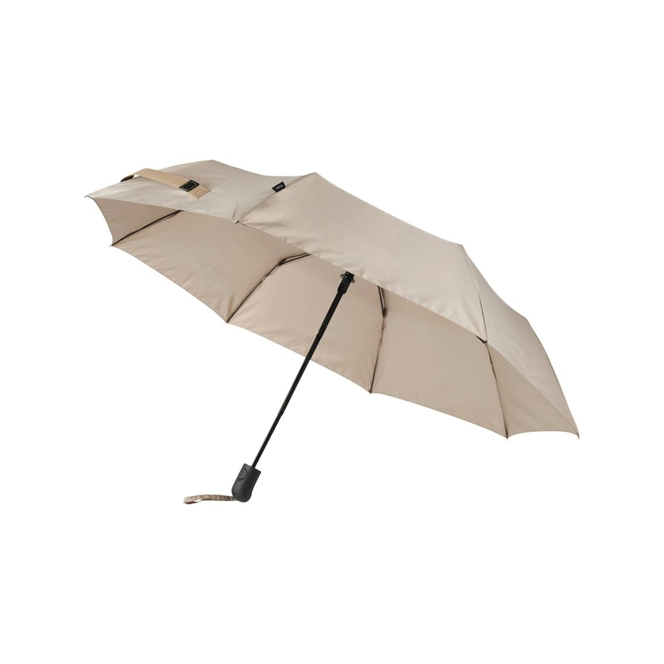 image 1 of Vinga Baltimore RPET Aware Folding Umbrella - Greige - One Size Grey