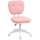 image 1 of Vinsetto Vanity Task Chair with Adjustable Height, Armless, Pink