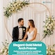 image 7 of Heart Balloon Arch Stand Party Decoration Arch Metal Frame - 200cm