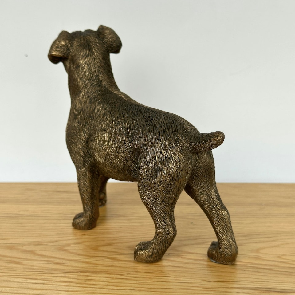 image 1 of Jack Russell Terrier Dog figurine, Leonardo Reflections Bronzed, gift boxed