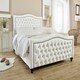 image 2 of Saturn Plush King Bed Frame - White