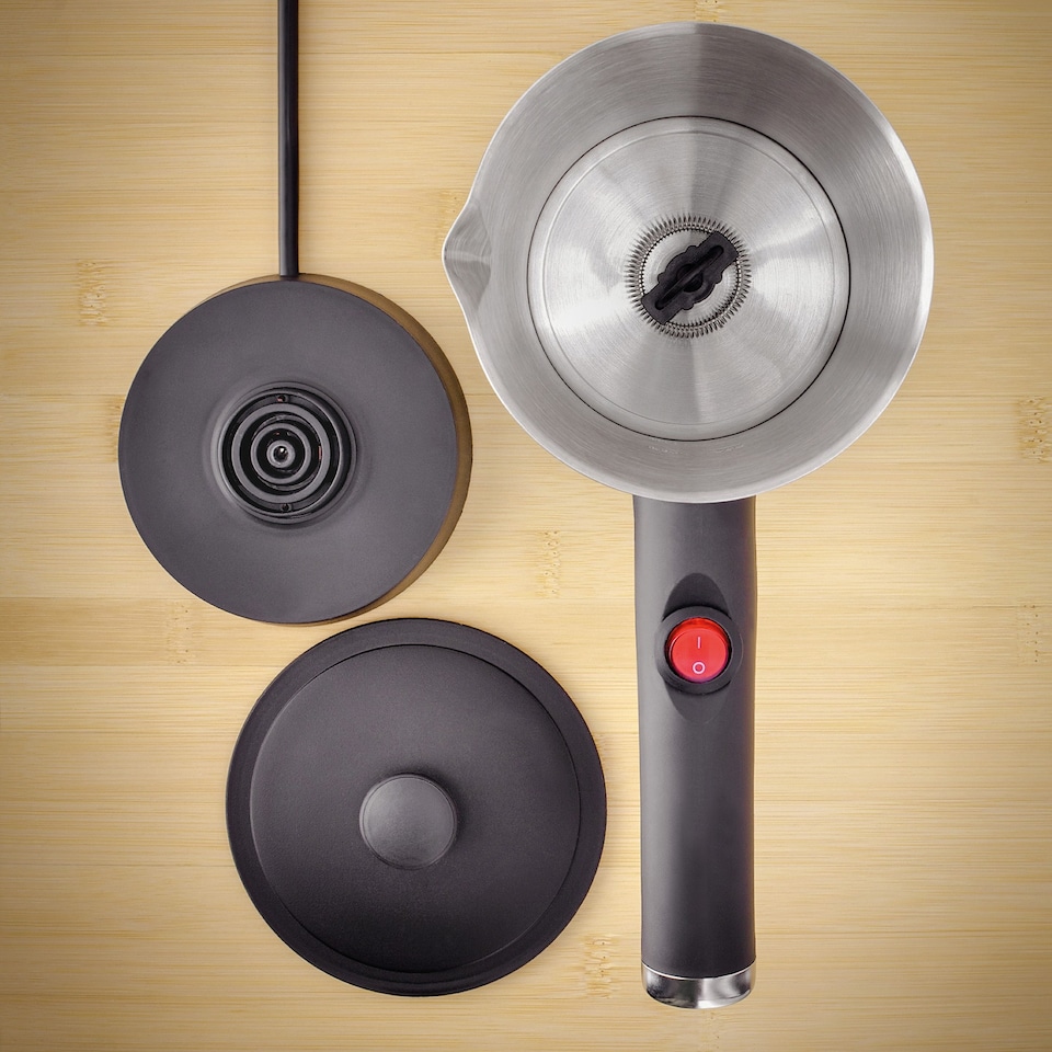 image 1 of Judge Electric Milk Frother & Warmer Jug 300ml Stainless Steel