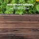 image 6 of Outsunny Wooden Raised Garden Bed Planter Grow Containers Flower Pot 80 x 80cm