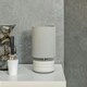 image 2 of ValueLights Kaia Grey Ceramic Table Lamp with Grey Lamp Shade