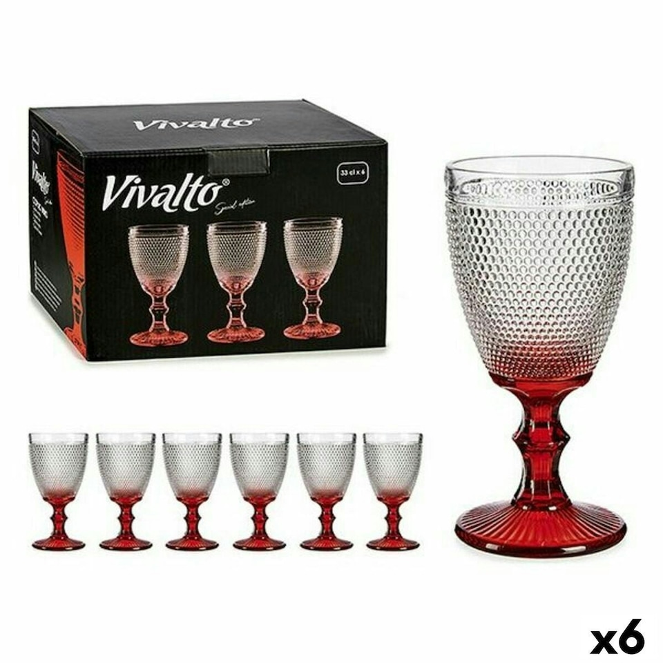 image 1 of Wine glass Vivalto PR16809B/BHA6 330 ml (6 Units) N/A