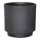 image 1 of Hammered Stone Black Cylinder Planter, Outdoor Plant Pot D36 H36 cm, 30.9 ltrs Cap.