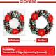 image 7 of Christmas Wreath, Artificial Door Wreath with LED Lights, Xmas Wreath