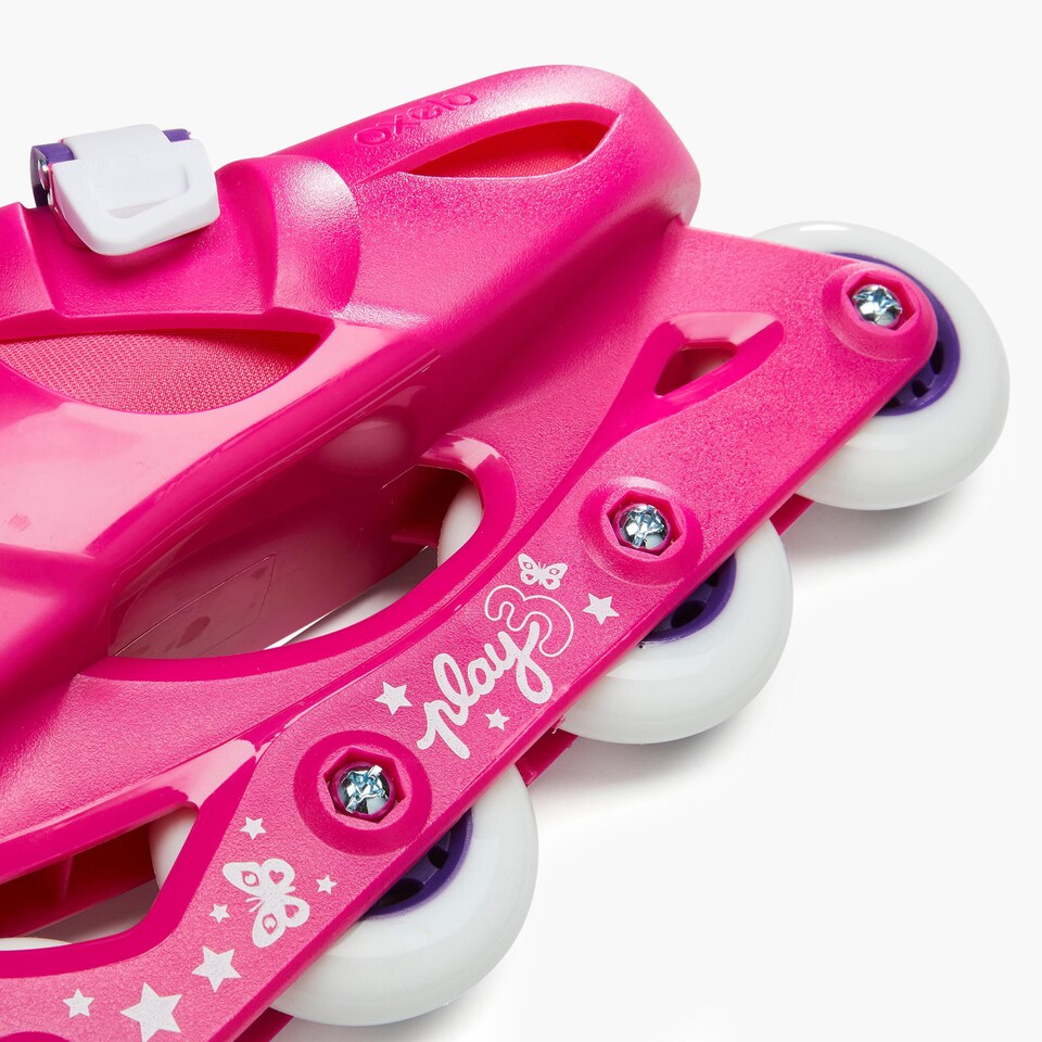 image 1 of Decathlon Kids' Inline Skates Pink - Play 3