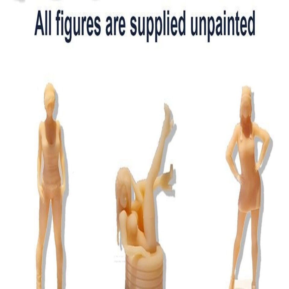 image 1 of Trackside Unpainted Figure Mechanic Pushing Tool Chest Scenery Display No 339 New 1:32 Wasp