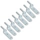 image 1 of 12.5mm Bolt On Gudgeon Tailboard Hinge Pin for Trucks Trailers Zinc Plated 8pc Silver