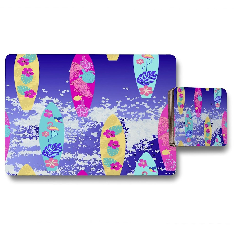 image 1 of Tropical Surf (Placemat & Coaster Set)