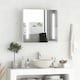 image 2 of kleankin LED Illuminated Mirror Cabinet with Lights, Touch Switch, for Bathroom