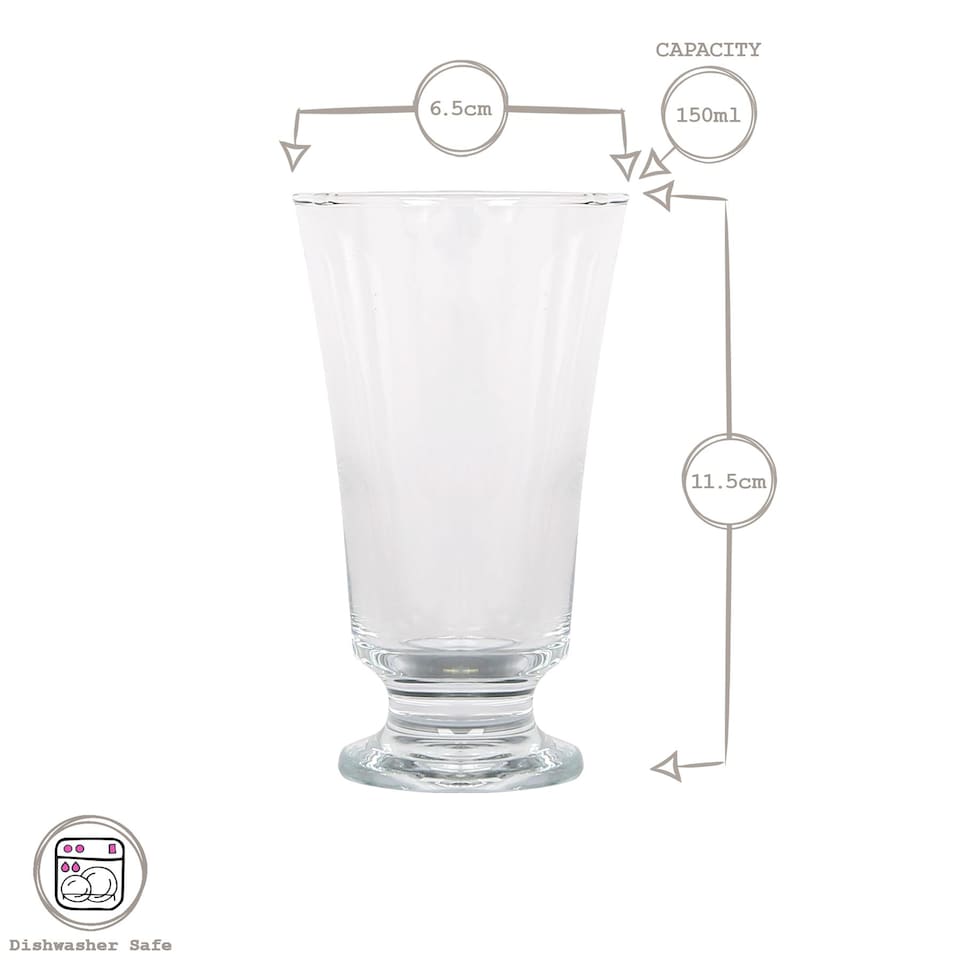 image 1 of LAV Troya Highball Glasses - 150ml - Pack of 6 | Clear | Clear
