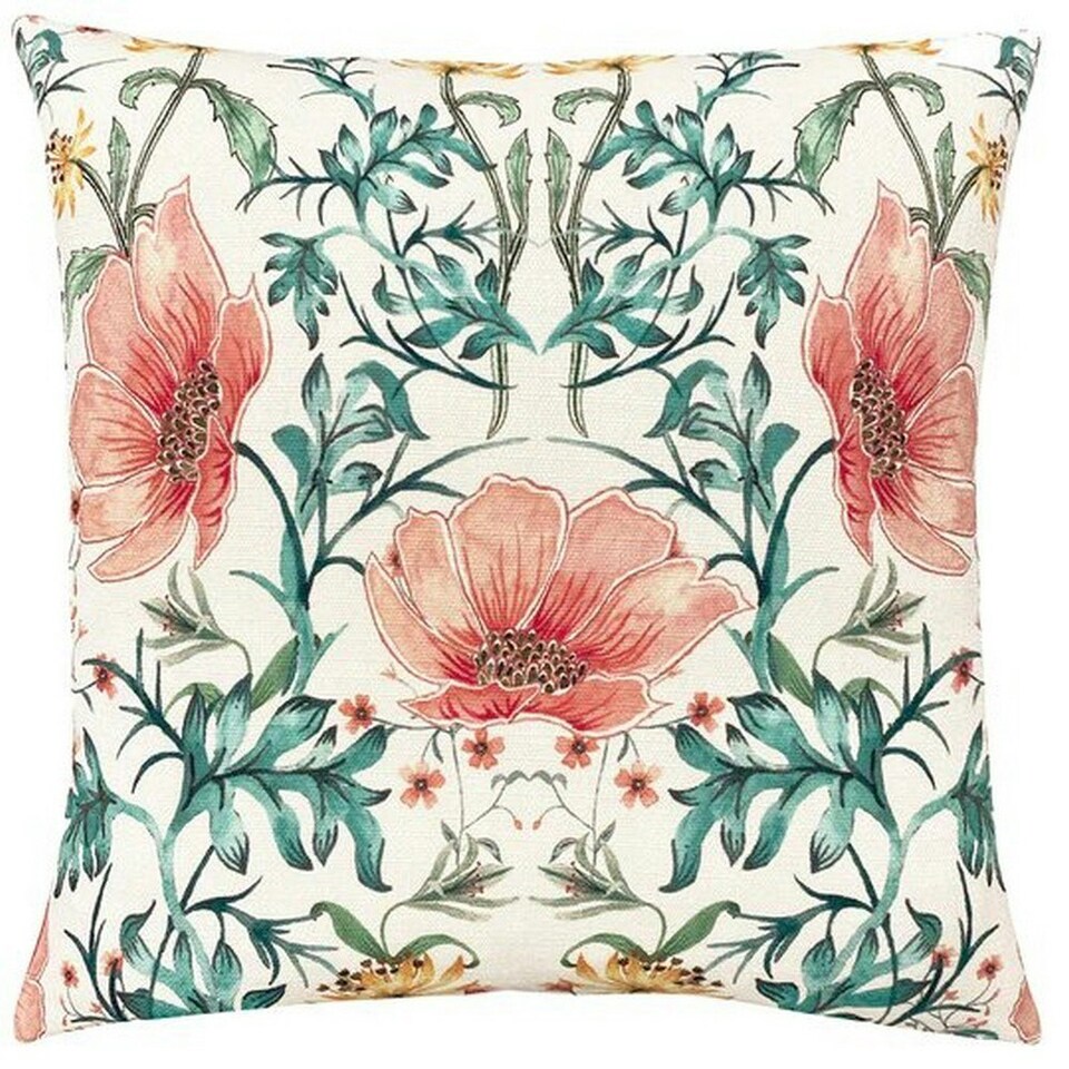 Evans Lichfield Heritage Peony Cushion Cover Coral One Size Tesco Groceries