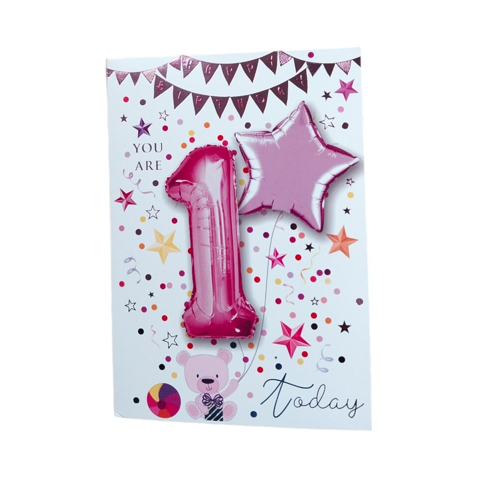 image 1 of You are 1 Girl Balloon Boutique Greeting Card