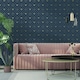 image 2 of World Of Wallpaper Bee Wallpaper - Navy/Gold - 10m x 53cm Blue