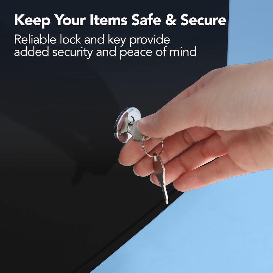 image 1 of Igenix IG3711BL Counter Top Fridge with Lock, 41 Litre, Black