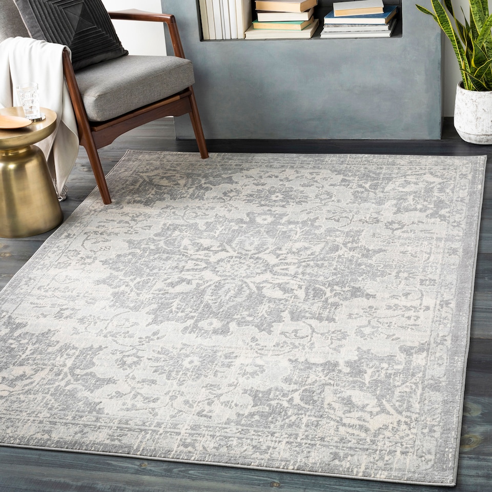LIVABLISS Monaco-Vintage Traditional Boho Rug 160 x 220 cm | Grey